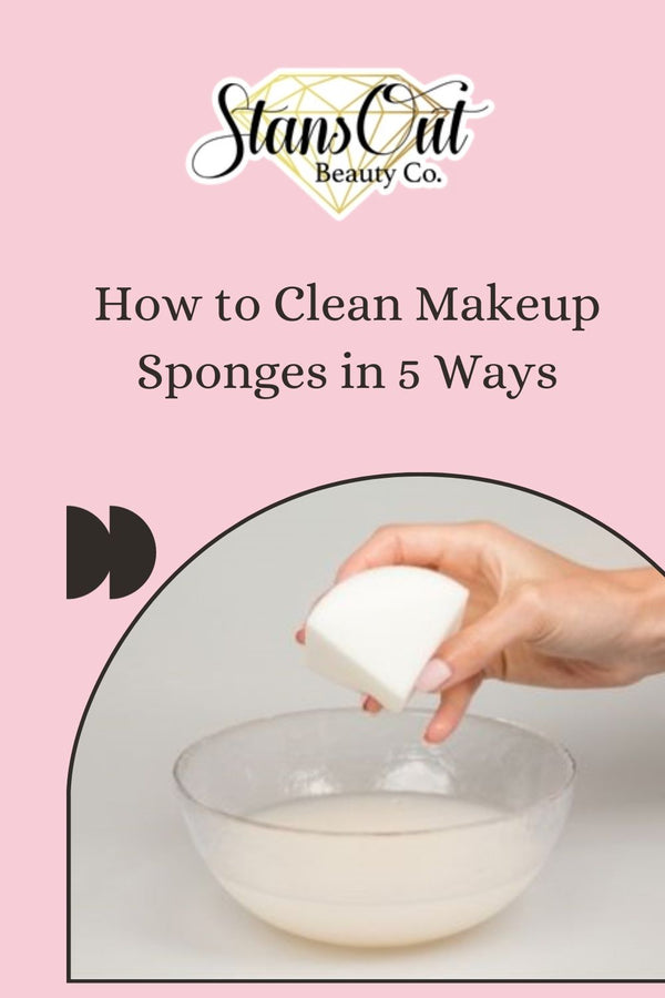 EASIEST Way to Clean Makeup Brushes, Sponges & Puffs + How to Remove Stains  on Sponges 