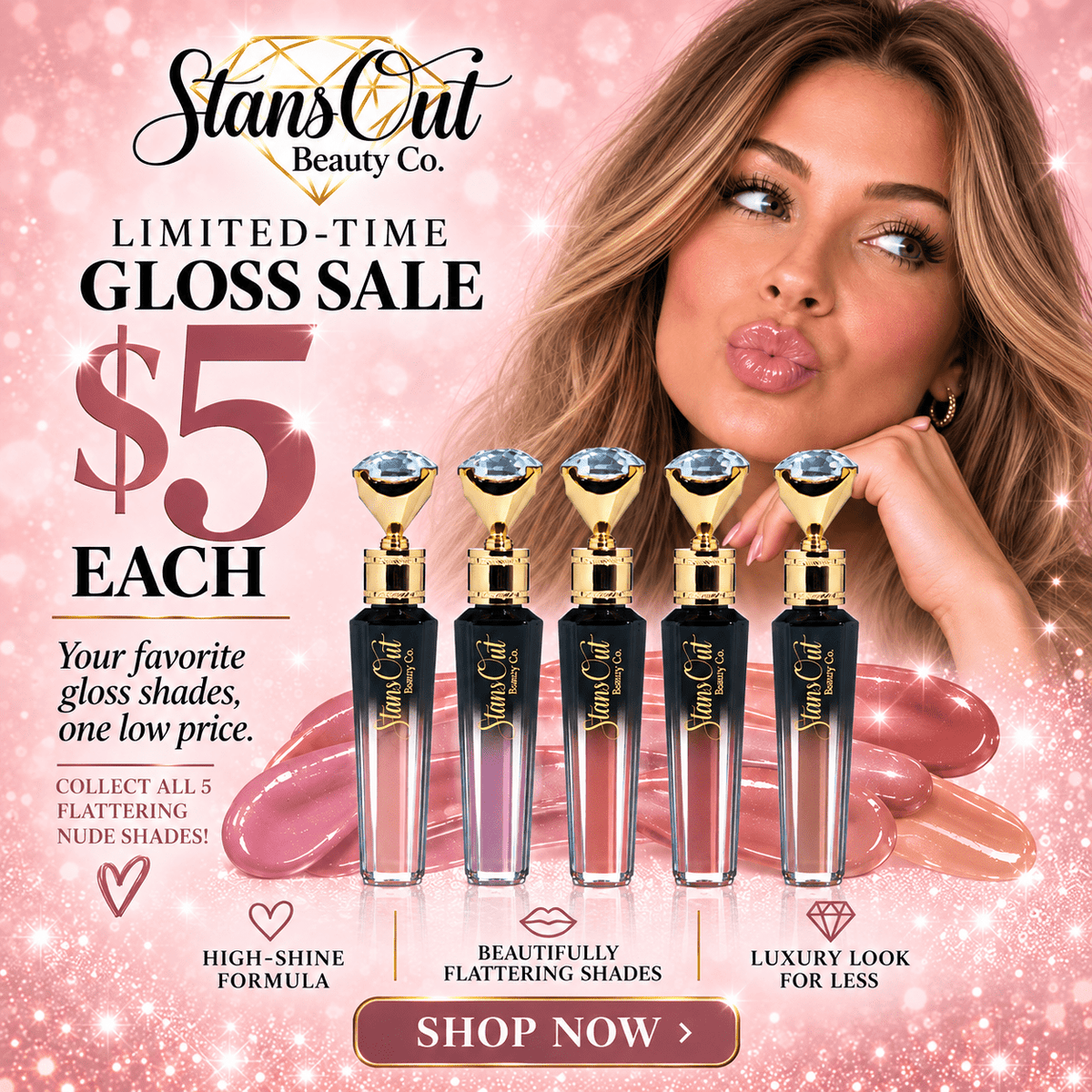 Diamond Lustre Lip Gloss - StansOut Beauty Company