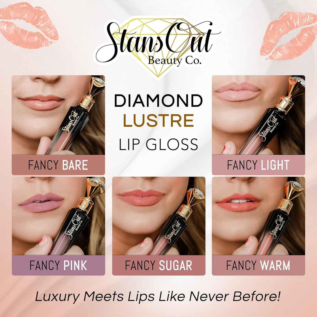 Diamond Lustre Lip Gloss | Non Sticky Formula - StansOut Beauty Company
