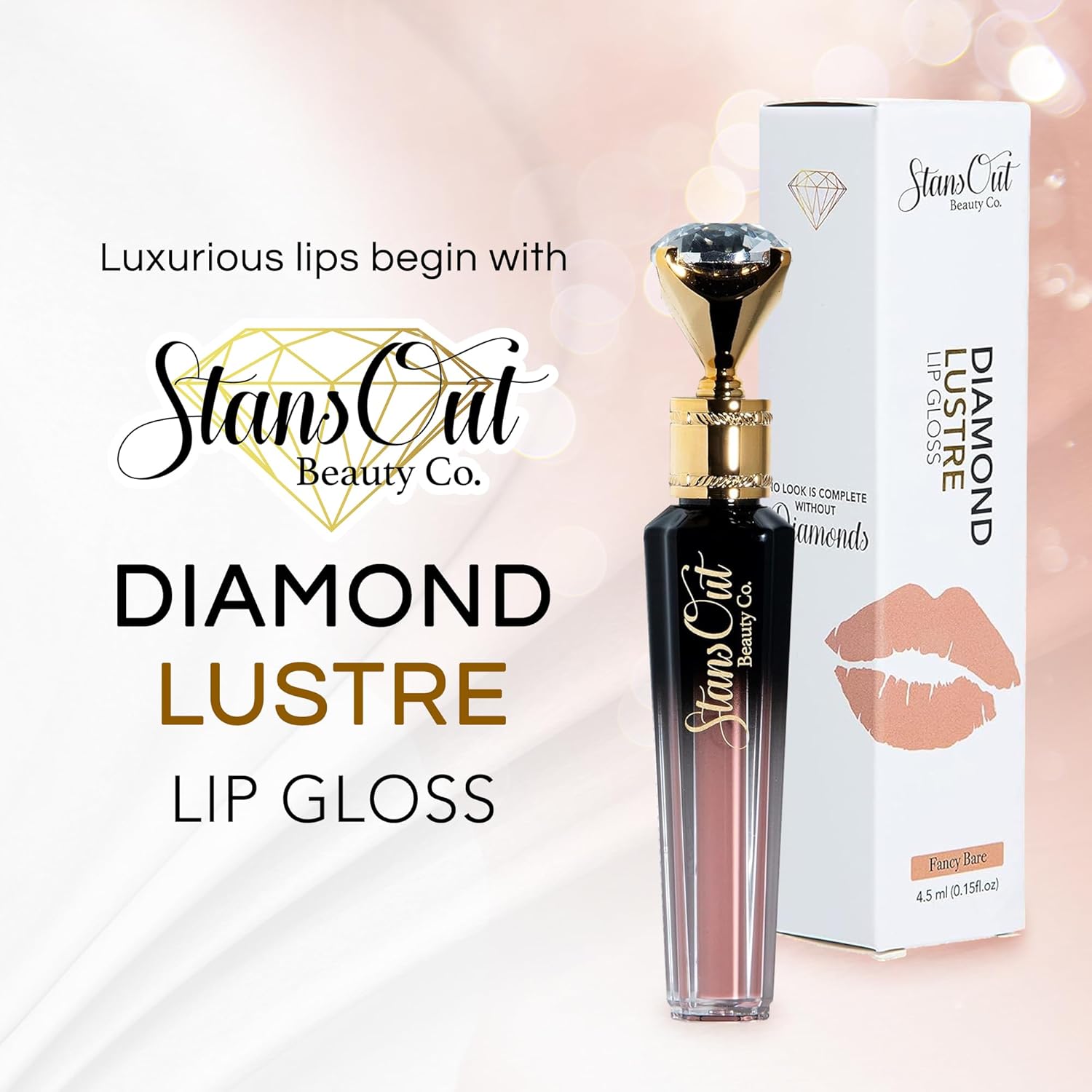 Diamond Lustre Lip Gloss | Non Sticky Formula - StansOut Beauty Company