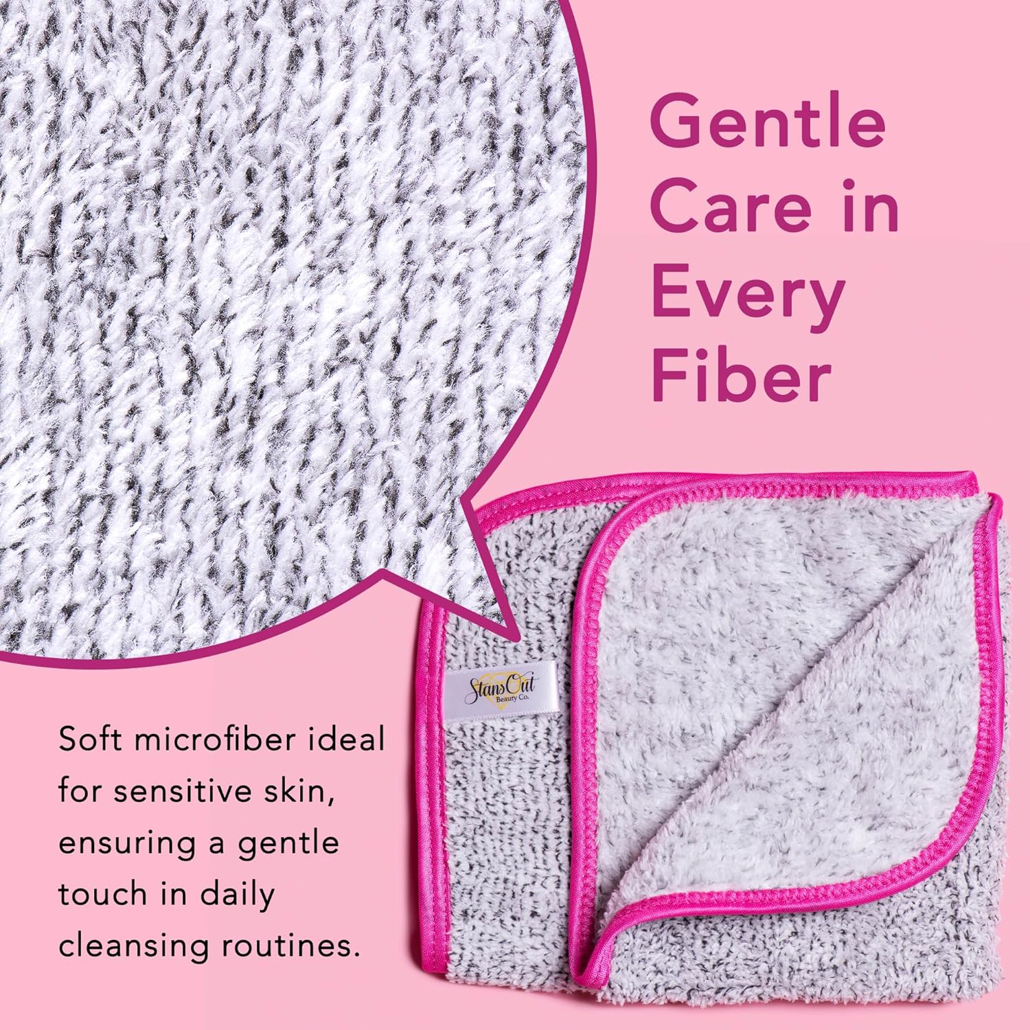 Makeup Removing Washcloths | 3 Pack Makeup Erasers - StansOut Beauty Company