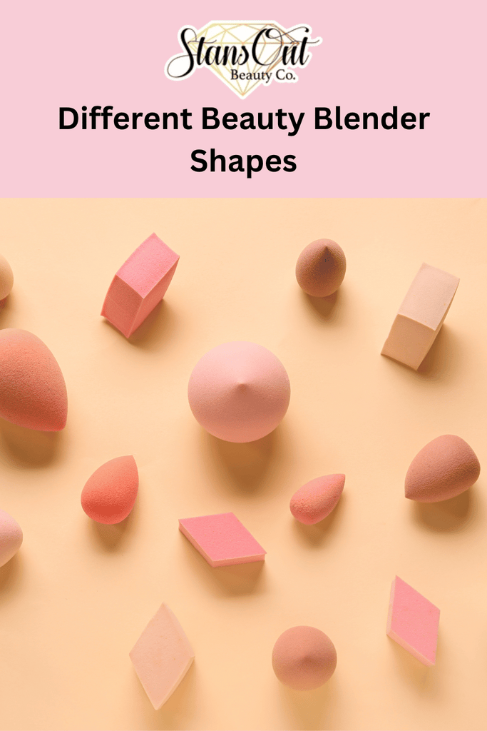 Different beauty blender shapes and uses