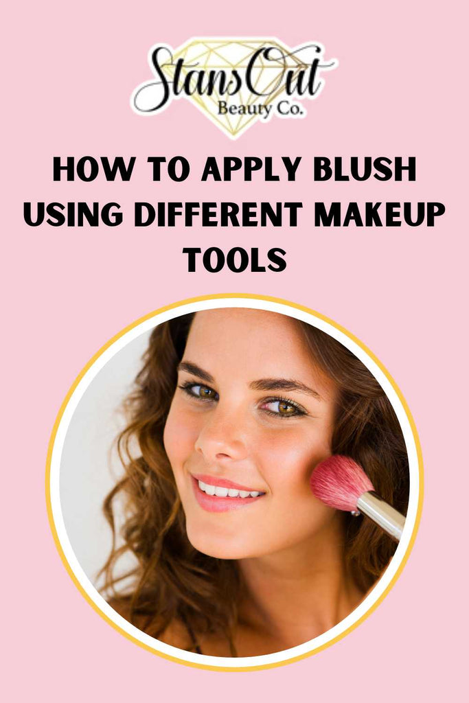 How to apply blush using different makeup tools