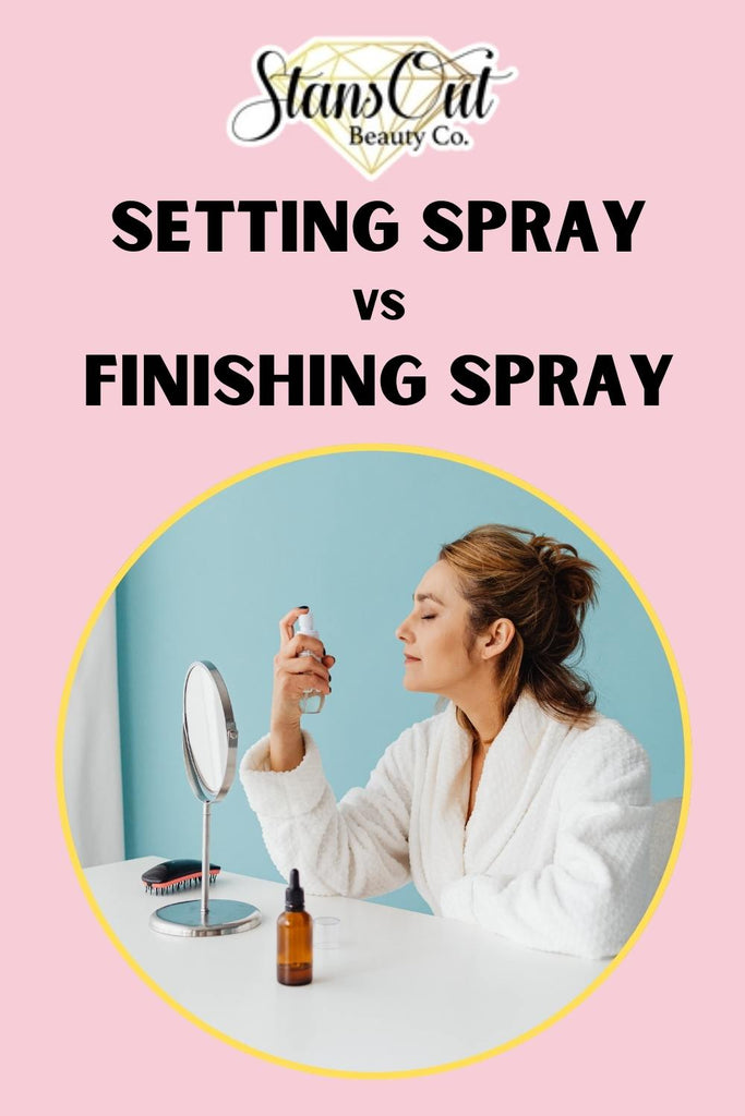 Setting spray vs Finishing spray