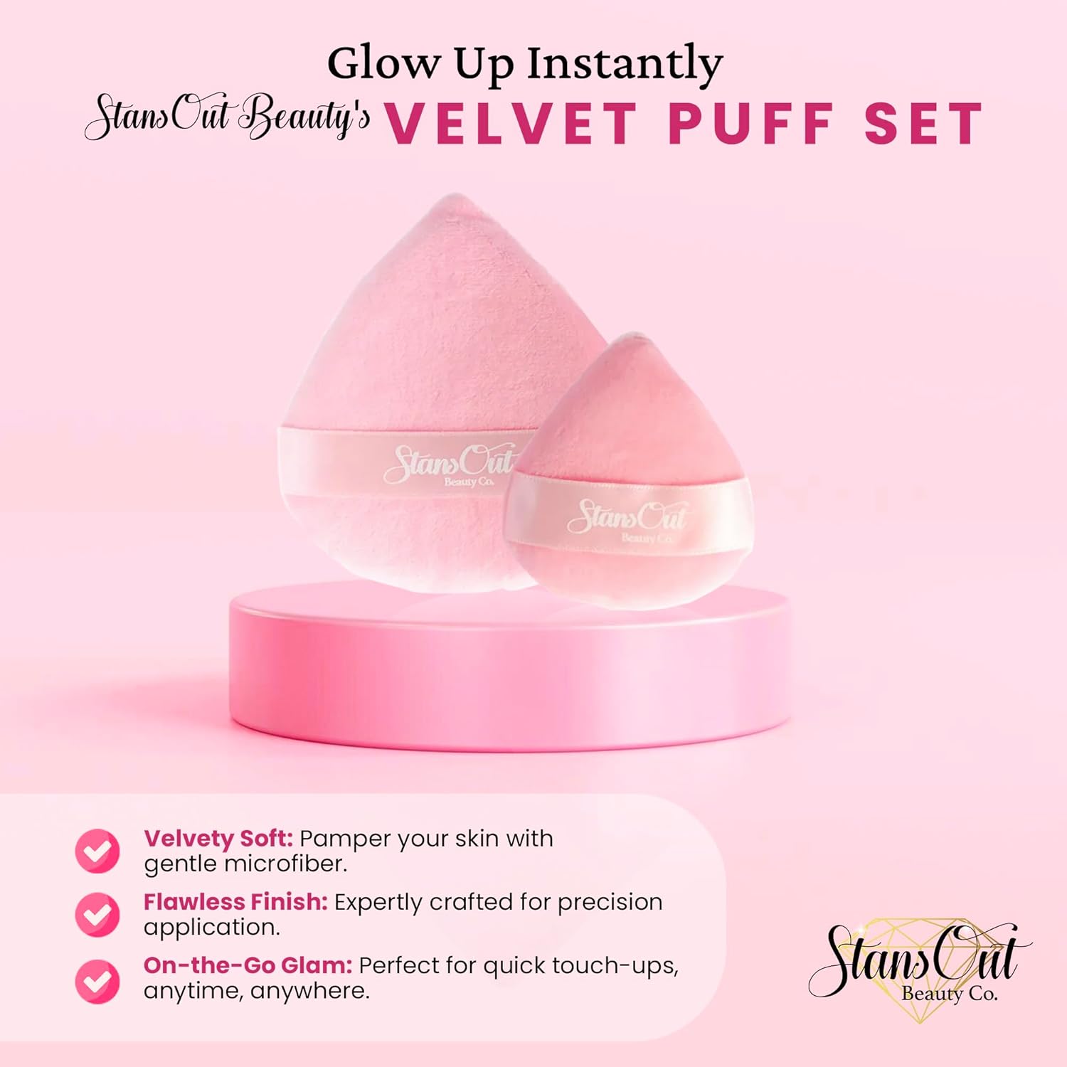 Makeup Puff Set (Powder Puff) | 2 Pack