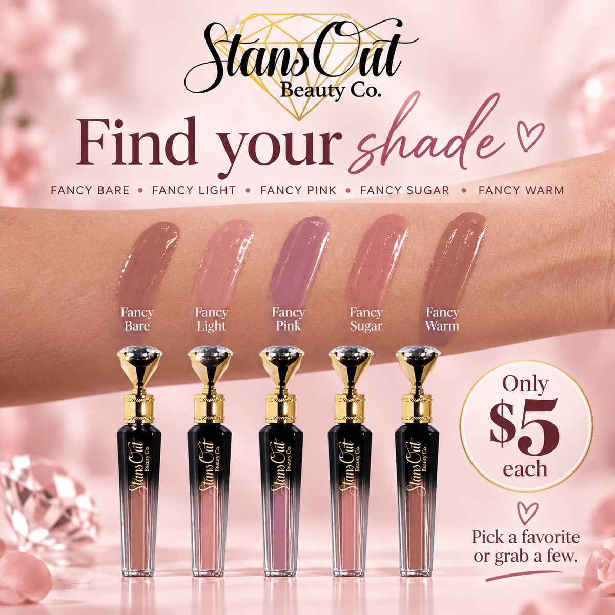 Diamond Lustre Lip Gloss - StansOut Beauty Company