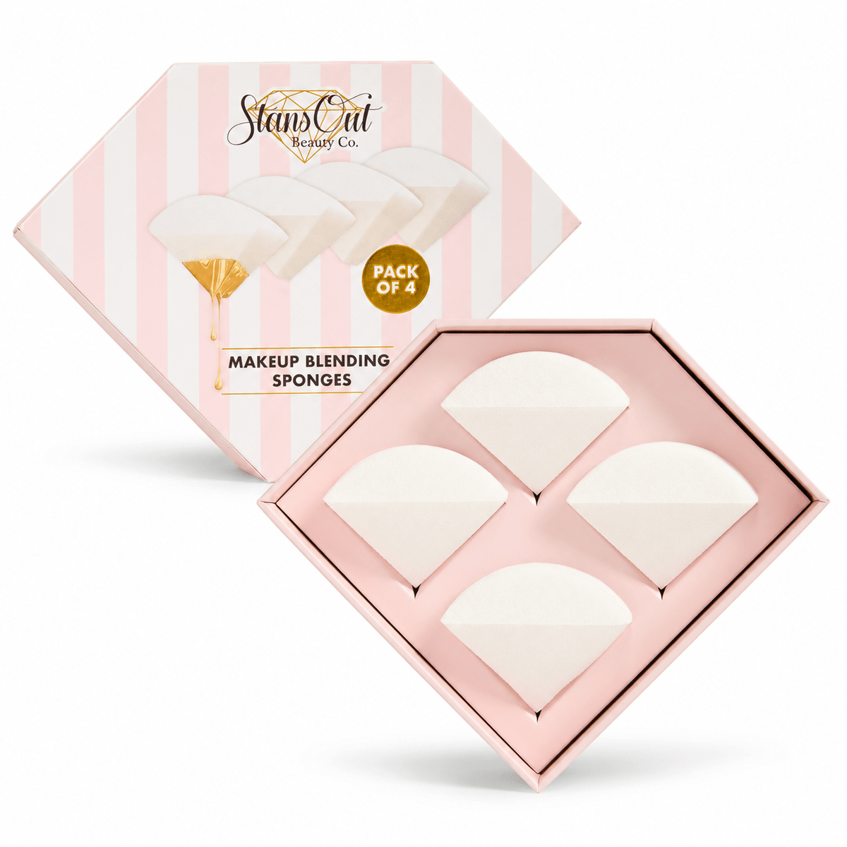 StansOut Beauty Sponge – 4-Pack | No Water Needed. - StansOut Beauty Company