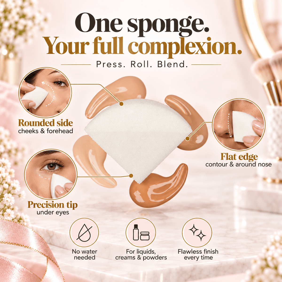 StansOut Beauty Sponge – 4-Pack | No Water Needed. - StansOut Beauty Company